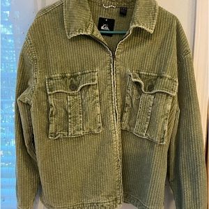 Quicksilver zip up corduroy jacket
